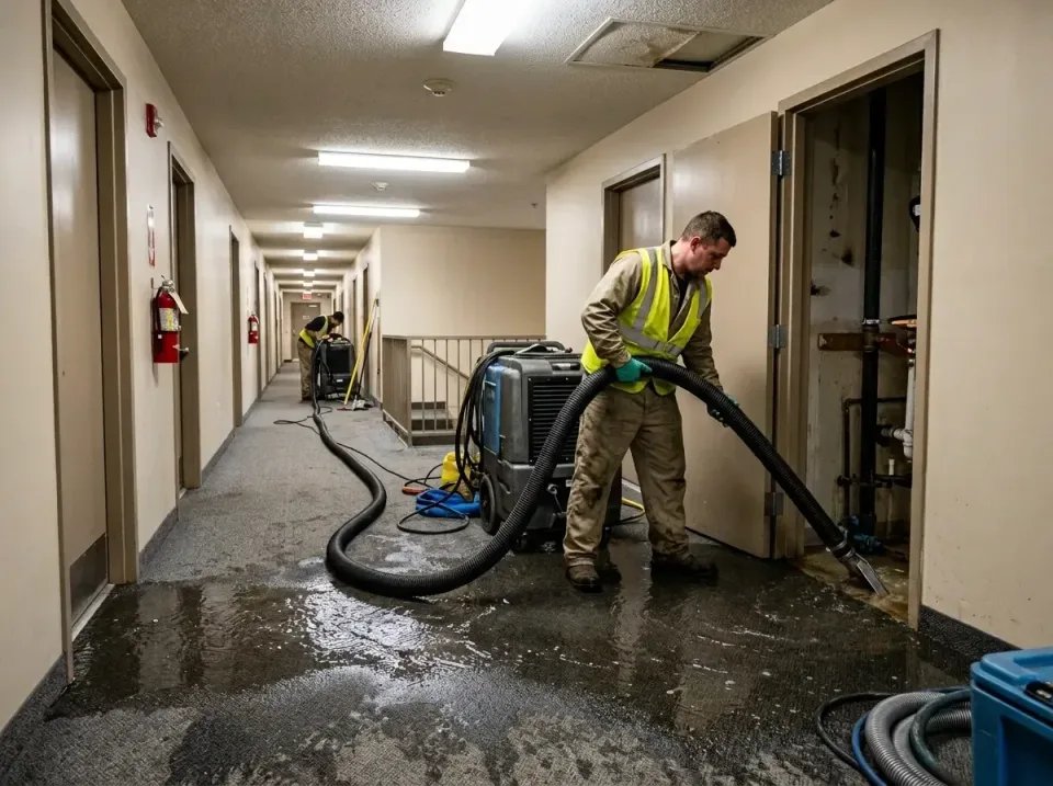 multi-unit-apartment-hallway-f-005 — frequently asked questions, Emergency Burst Pipe Water Extraction & Removal in Dripping…